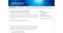 Desktop Screenshot of cannedtuna.com